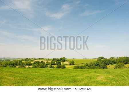 Hills yeşil manzara