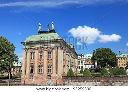Riddarhuset Building In Stockholm, Sweden.