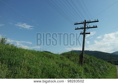 Transmission pole