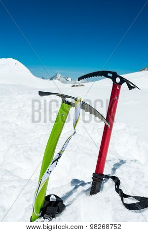Pair of ice axes.