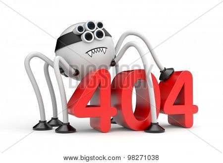 Robot spider and 404 error