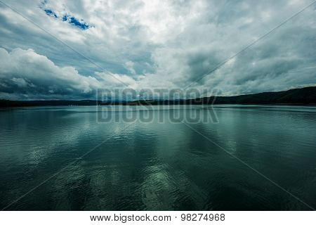 Stormy Lake Scenery