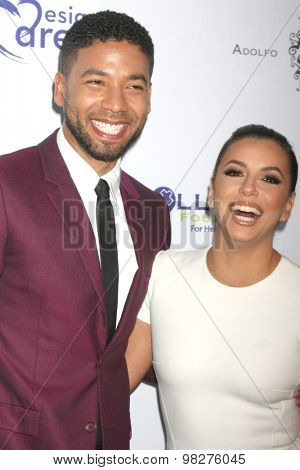 LOS ANGELES - AUG 8:  Jussie Smollett, Eva Longoria at the 17th Annual HollyRod Designcare Gala at the The Lot on August 8, 2015 in West Hollywood, CA