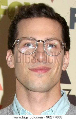 LOS ANGELES - AUG 6:  Andy Samberg at the FOX Summer TCA All-Star Party 2015 at the Soho House on August 6, 2015 in West Hollywood, CA