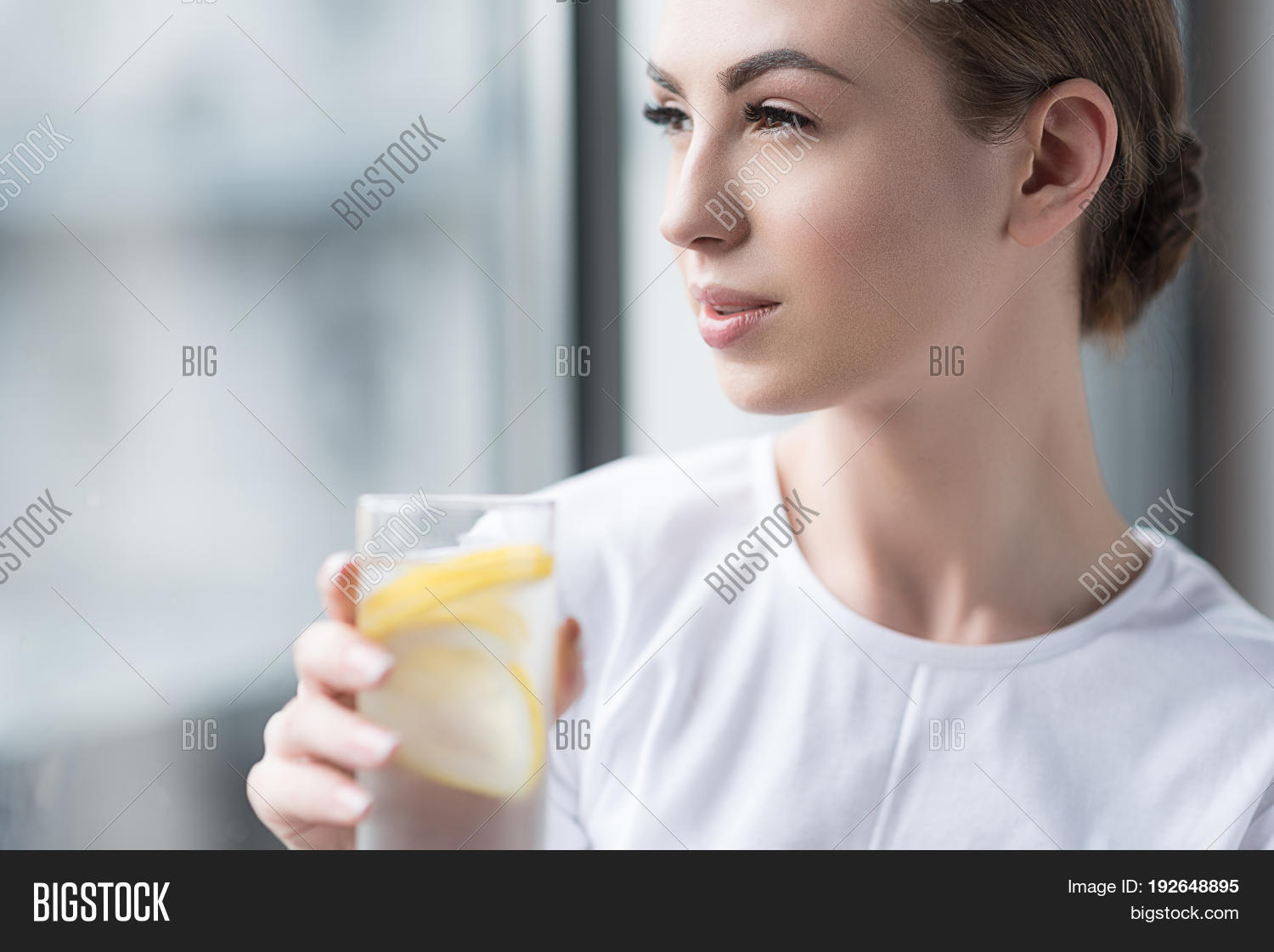 Profile Silhouette Of A Pensive With A At The Profile Silhouette Of A Pensive With A At The