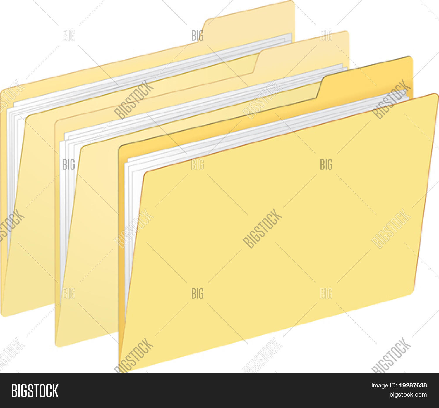 File Folder Vector Vector & Photo (Free Trial) | Bigstock