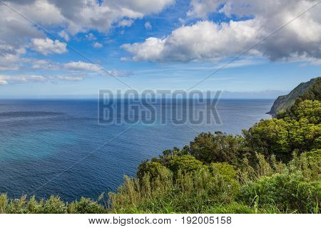 Coast And Cliffs Near Nordeste On The Island Of Sao Miguel