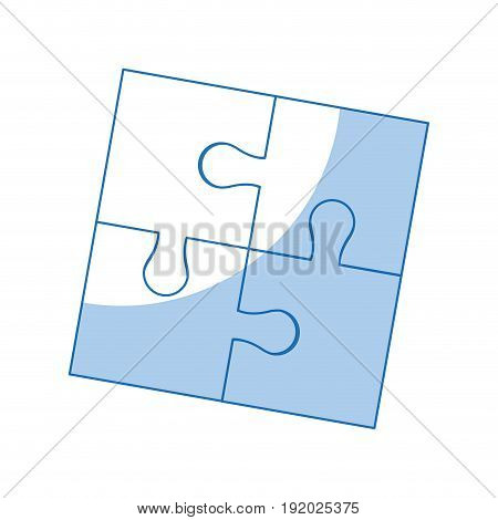 parts of paper puzzles business concept layout vector illustration