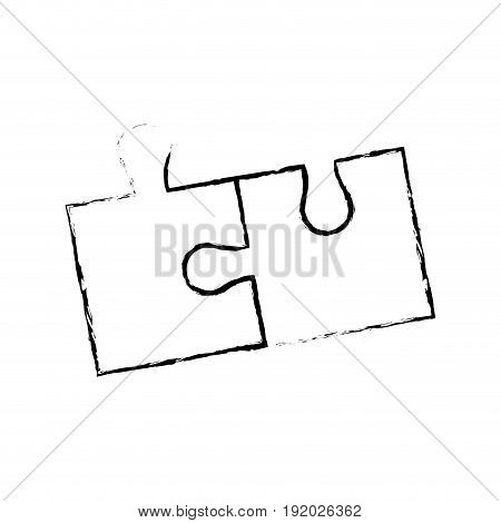 parts of paper puzzles business concept layout vector illustration
