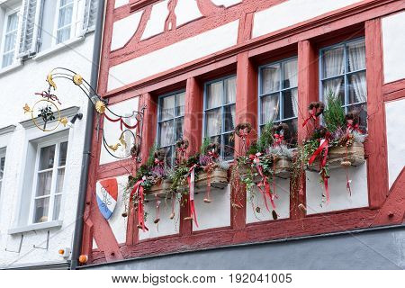 Architectural Detail Of A Window At St. Gallen