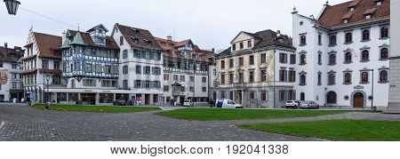 Central Square At The Old Town Of St. Gallen