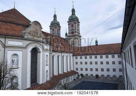 Abbey Of St. Gallen On Switzerland