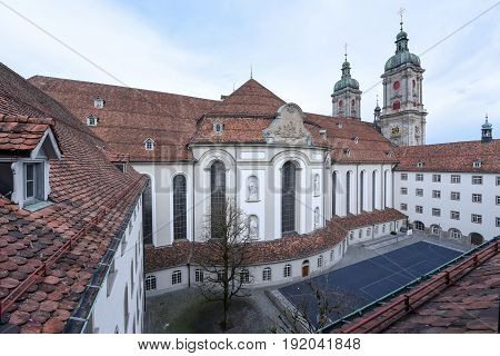 Abbey Of St. Gallen On Switzerland