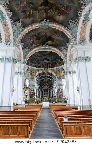 Abbey Of St. Gallen On Switzerland