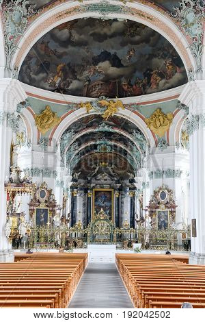 Abbey Of St. Gallen On Switzerland