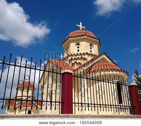 The Orthodox Church in the village of Spili in Crete