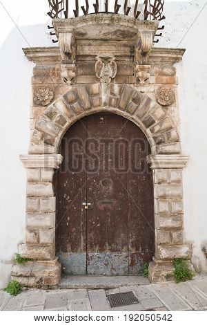 Historical palace of Martina Franca. Puglia. Italy.