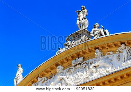 Medieval Orangerie Baroque Castle in Kassel, Northern Hesse, Germany