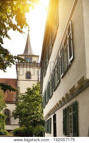 Martinskirche ( 1613) in Metzinger Germany .