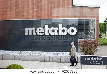GERMANY - May 30 2012: Metabo plant in the Nurtingen in southern Germany