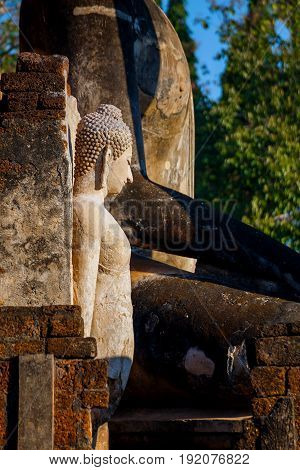 Sukhothai, Thailand - January 17 2017: Wat Phra Si Rattana Mahathat - Chaliang In The Precinct Of Si