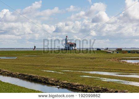 Het Paard lighthouse in Marken, The Netherlands