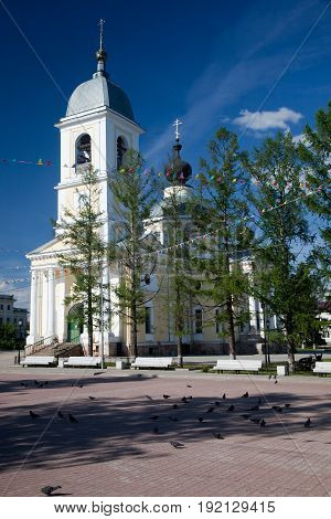Myshkin city. Russian Federation. The Assumption Cathedral