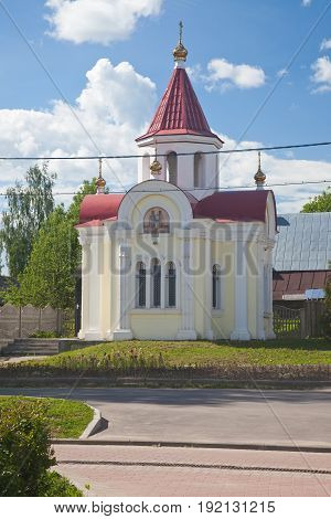 Myshkin city. Russian Federation. St. George's Chapel