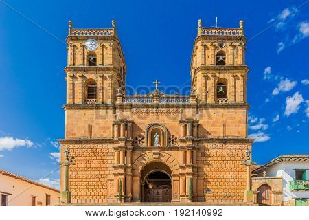 Cathedral of  Barichara Santander in Colombia South America