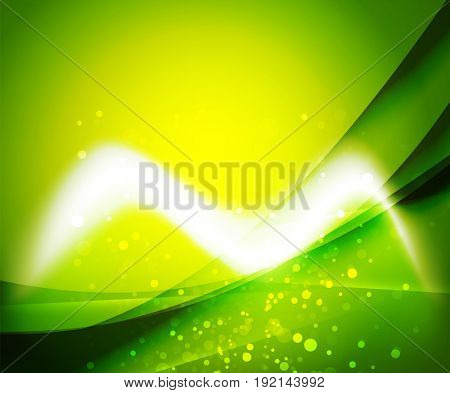 Shiny wave, magic light efffect abstract background