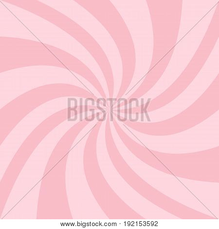 Abstract swirl background from pink twisted spiral ray stripes - vector grpahics