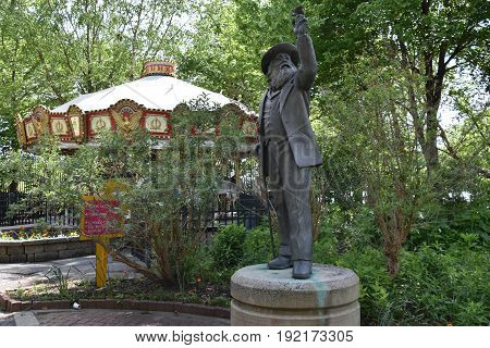 CAMDEN, NJ - MAY 6: Camden Childrens Garden in Camden, New Jersey, as seen on May 6, 2017. This venue was created in 1999 and is designed for children and families.