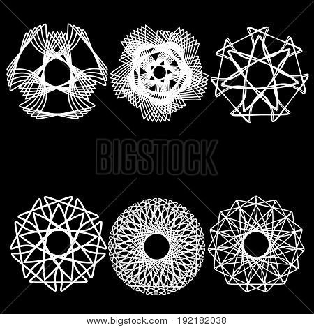 Geometric pattern symmetry symbol fractale pentogramm astrology