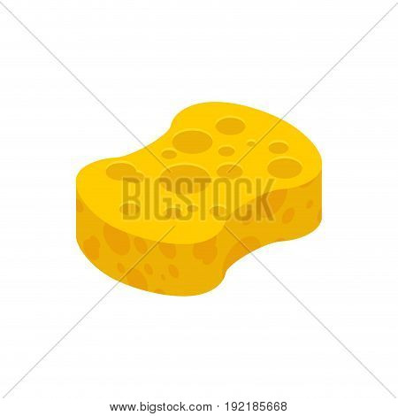 Sponge Isometry For Washing Isolated On White Background