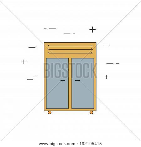 Refrigeration Isolated Line Icon.