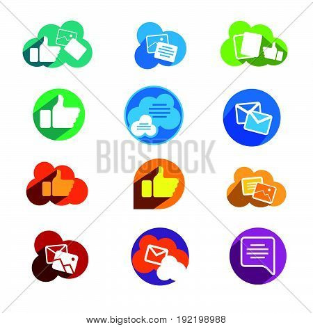 Upload data concept. Upload photo concept. Smart phone synchronizing data with the "cloud".