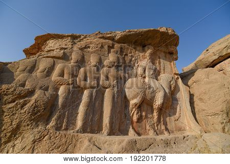 Naqsh-e Rajab is an archaeological site and part of the Marvdasht cultural complex about 12 km north of Persepolis in Fars Province Iran