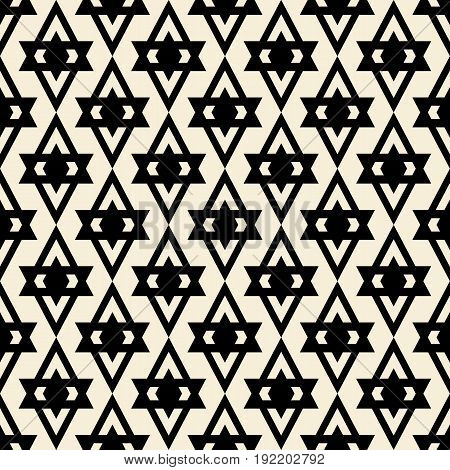 Abstract geometric pattern. A seamless background. Blak and white texture.