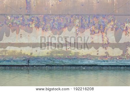 Closeup Of A Rusted Boat