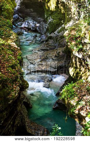 Martvil Canyon, Georgia, Kutaisi. River, Lakes, Waterfalls.