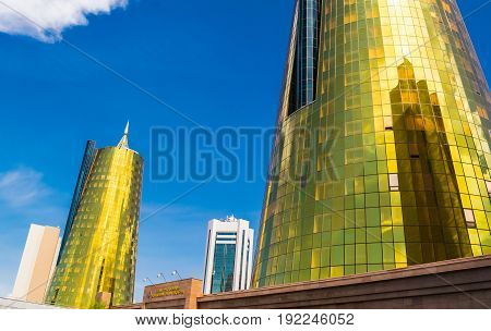 Astana Kazakhstan June 11, 2017.those Government Buildings The Central Jutland Area Of Kazakhstan Is