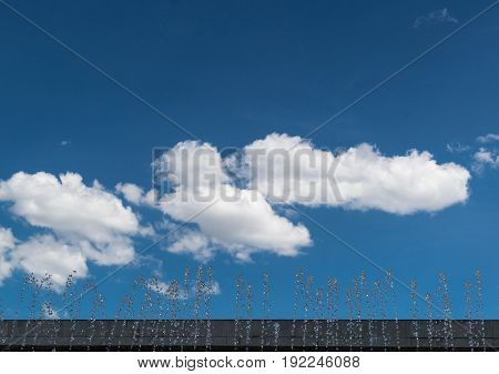 Blue Sky In Day Time Have Many Clouds