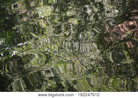Abstract fantasy background on a wavy water surface III. Horizontal image