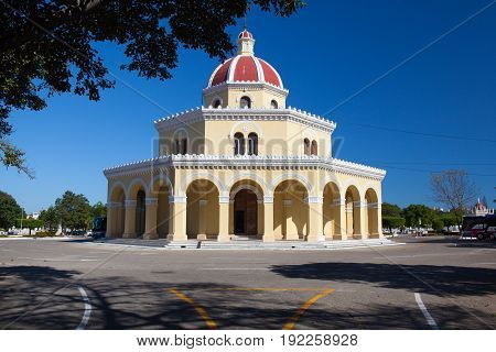 Havana Cuba - January 21 2017: Necropolis Cristobal Colon.The main cemetery of Havana. The Colon Cemetery was founded in 1876 in the Vedado neighbourhood of Havana