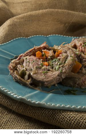 Meat Roll Filled With Potatoes Roasted Meat And Carrot - Matambre