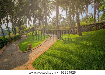 public park at Luang prabang City in Laos