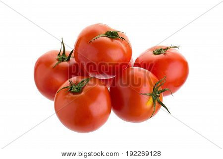 fresh omato isolated on a white background.
