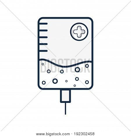 transfusion with medicament to clinc element vector illustration