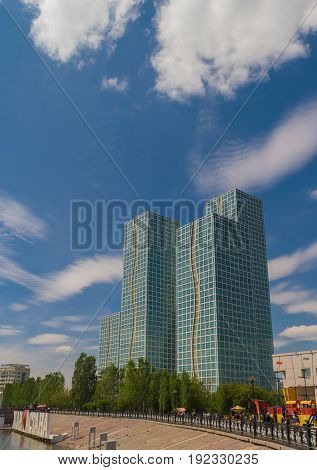 Astana Kazakhstan On June 12 2017 A Modern Building In Astana. Kazakhstan