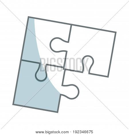 parts of paper puzzles business concept layout vector illustration